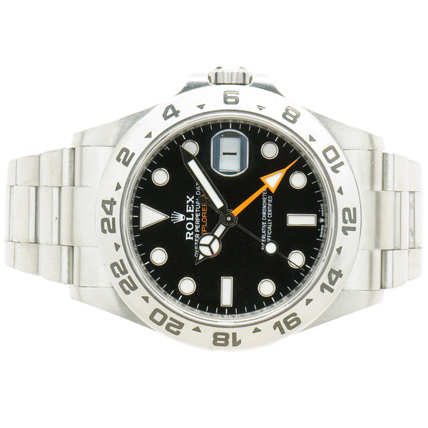 Rolex Stainless Steel Explorer II Black Dial 42mm 2022