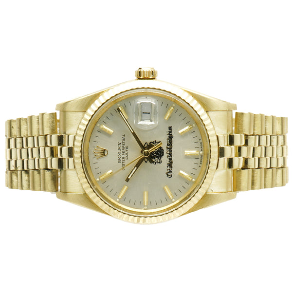 Rolex 14 Karat Yellow Gold Date 34MM