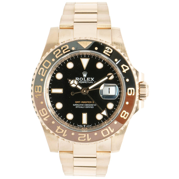 Rolex GMT-Master II 18 Karat Rose Gold Black/Brown “Rootbeer”