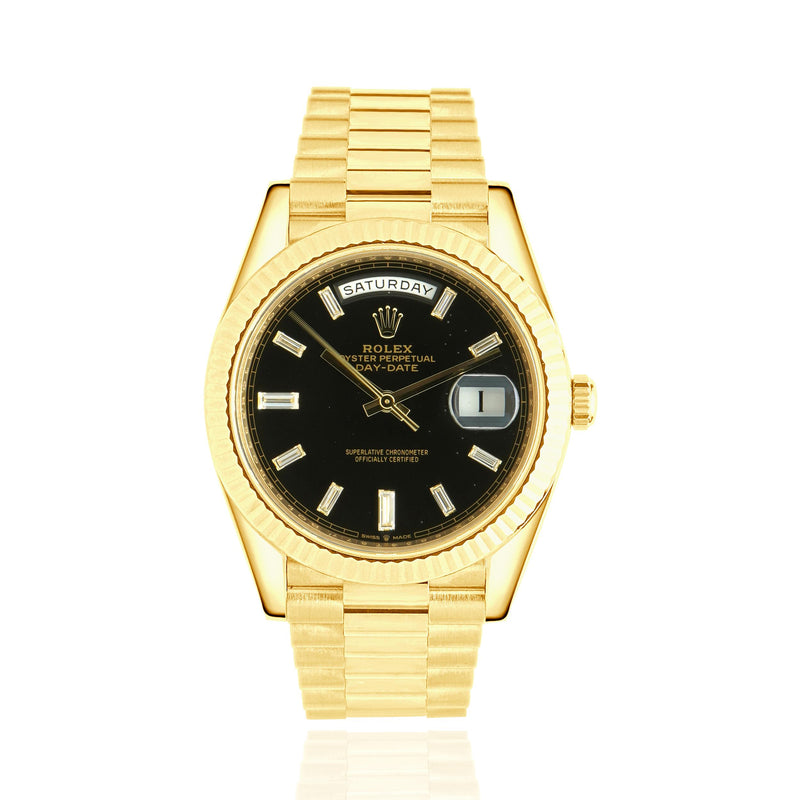 Rolex 18K Yellow Gold President Day-Date 41 Factory Set Diamonds