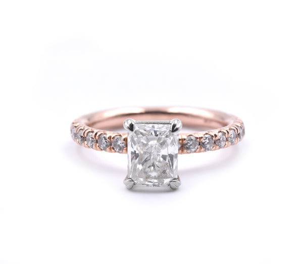 14K Rose Gold 1.27ct Diamond Engagement Ring