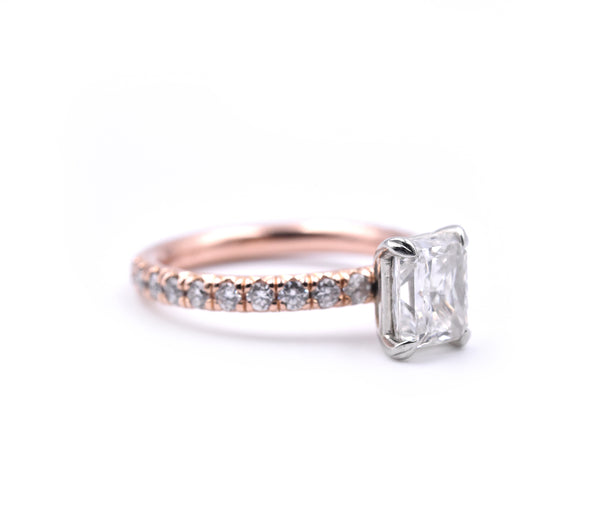 14K Rose Gold 1.27ct Diamond Engagement Ring