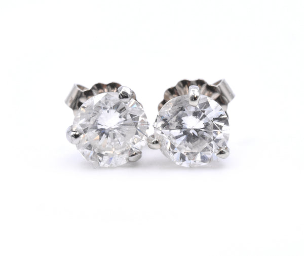 Platinum Diamond Stud Earrings