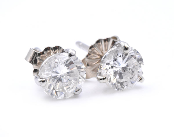 Platinum Diamond Stud Earrings