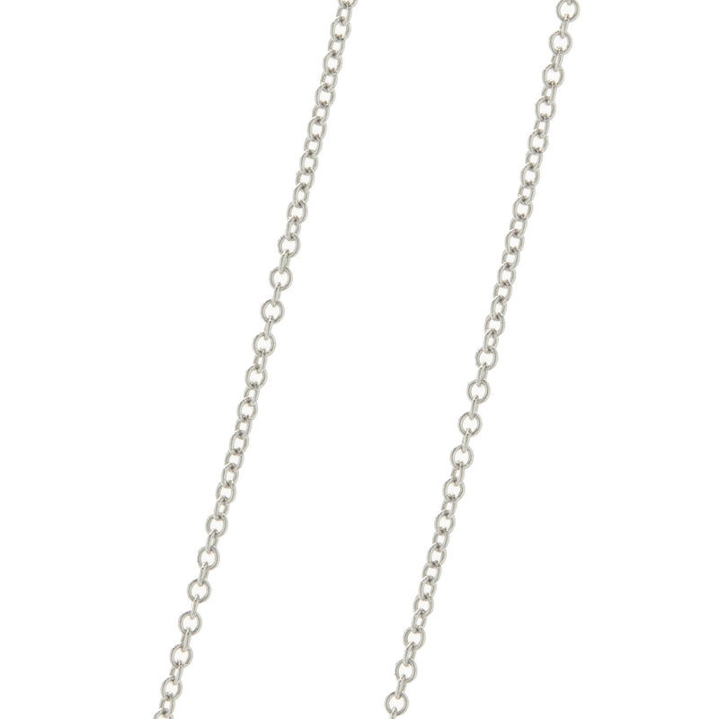 18 Karat White Gold Diamond Bar Necklace