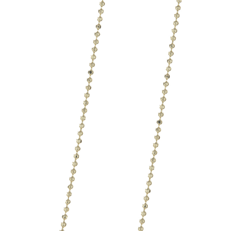 14 Karat Yellow Gold Diamond “N” Necklace
