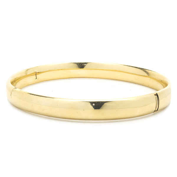 14k Yellow Gold Diamond Bangle Bracelet