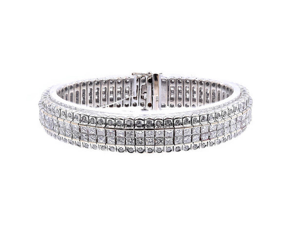 18 Karat White Gold Diamond Bracelet