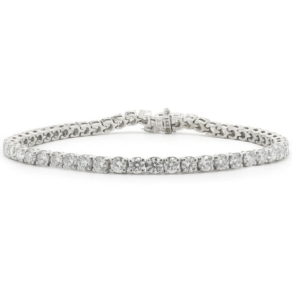 14 Karat White Gold Diamond Tennis Bracelet