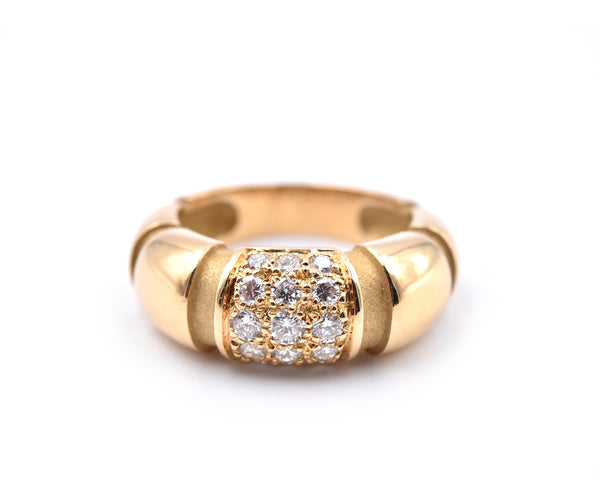 Mauboussin 18k Yellow Gold Diamond Band