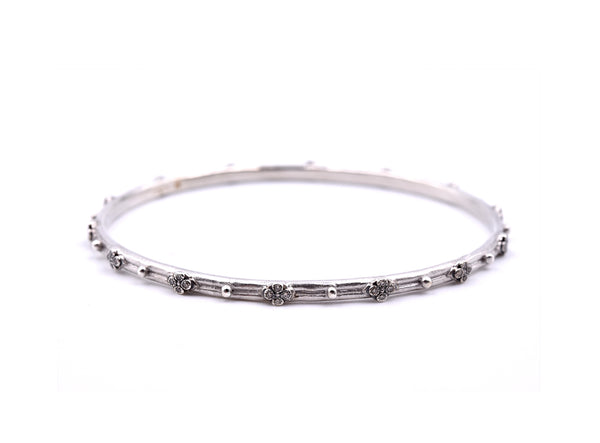 Armenta Sterling Silver Diamond Bangle Bracelet