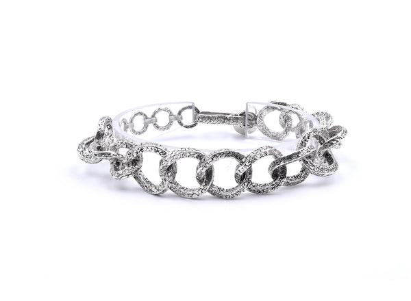 Tanj Sterling Silver Circle Link Bracelet