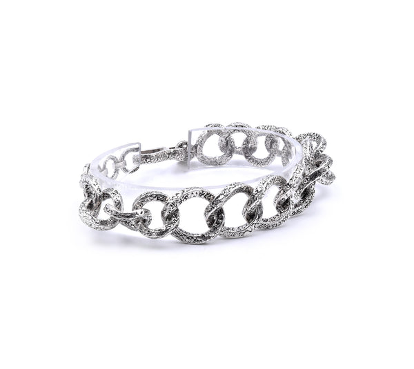 Tanj Sterling Silver Circle Link Bracelet