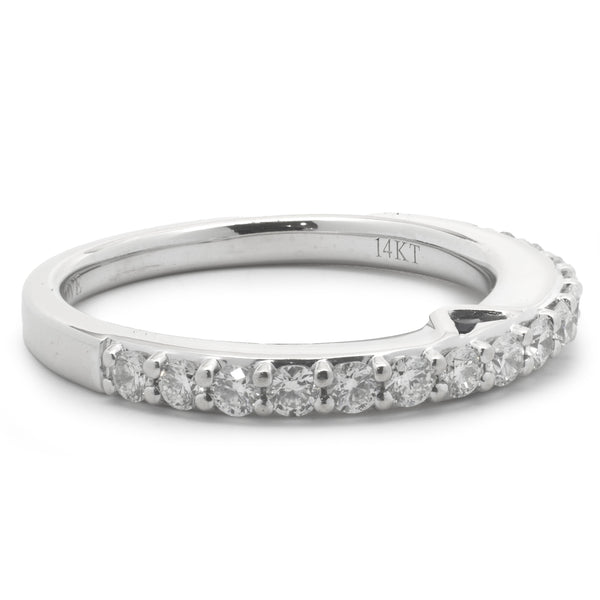 Vera Wang 14 Karat White Gold Diamond Band