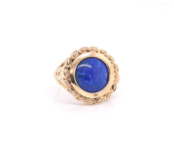 10k Yellow Gold Lapis Lazuli Ring