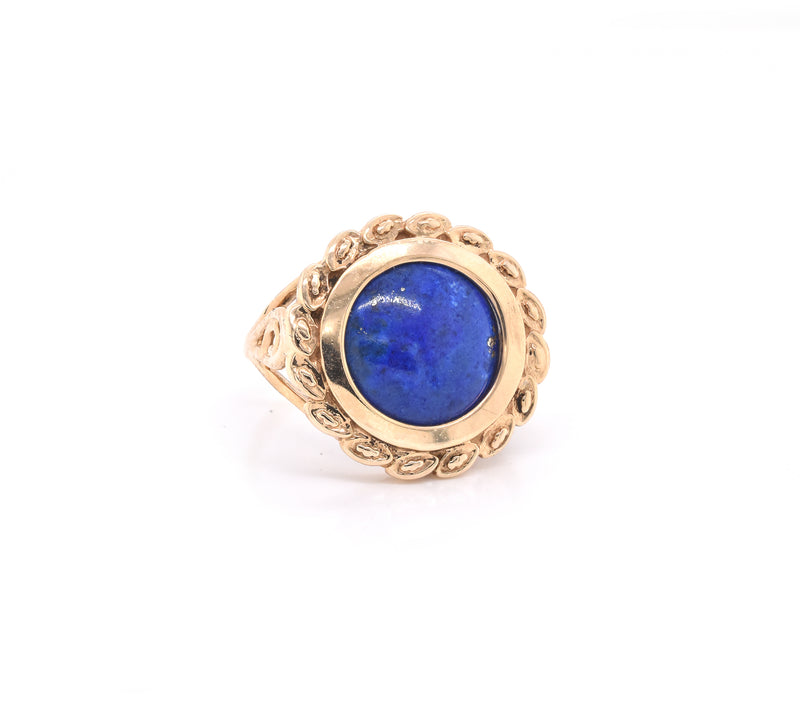10k Yellow Gold Lapis Lazuli Ring