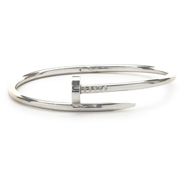 Cartier 18 Karat White Gold Juste Un Clou Bracelet