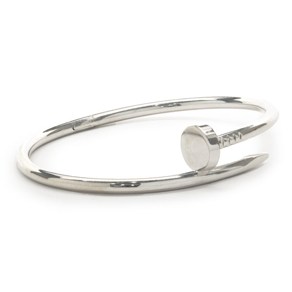 Cartier 18 Karat White Gold Juste Un Clou Bracelet