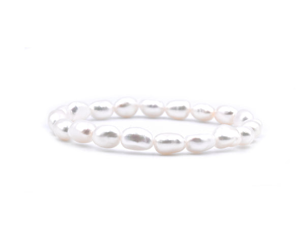 Freshwater Cultured Potato Pearl Stretch Bracelet