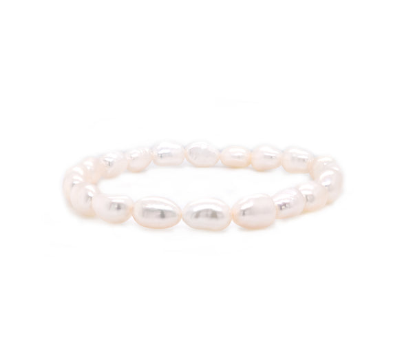 Freshwater Cultured Potato Pearl Stretch Bracelet