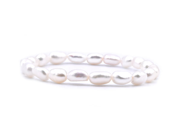 Freshwater Cultured Potato Pearl Stretch Bracelet