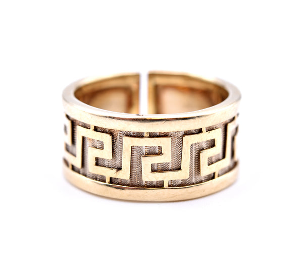 14k Yellow Gold Greek Design Ring