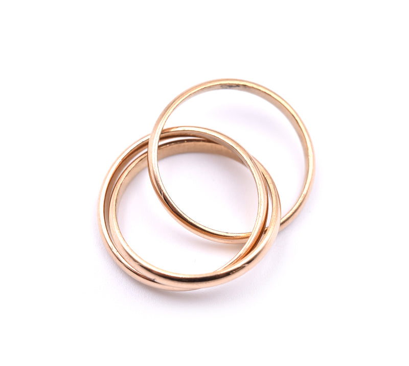 18 Karat Yellow Gold Rolling Ring