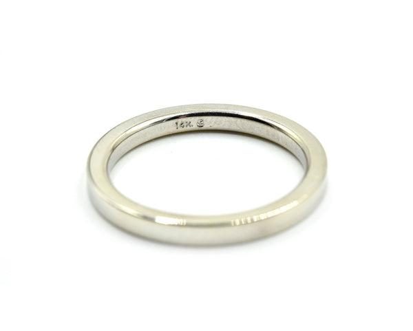 Wedding Band 2.00mm 14k White Gold