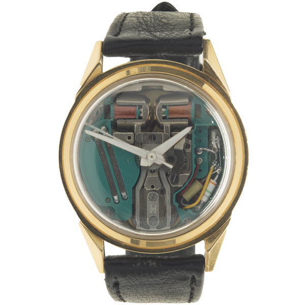 Bulova 18 Karat Yellow Gold Vintage Accutron Skeleton The Estate