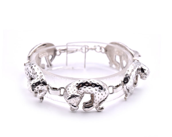 Sterling Silver Leopard Bracelet