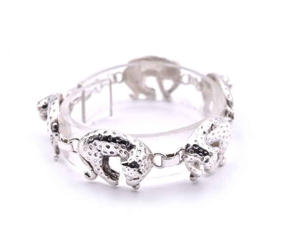 Sterling Silver Leopard Bracelet