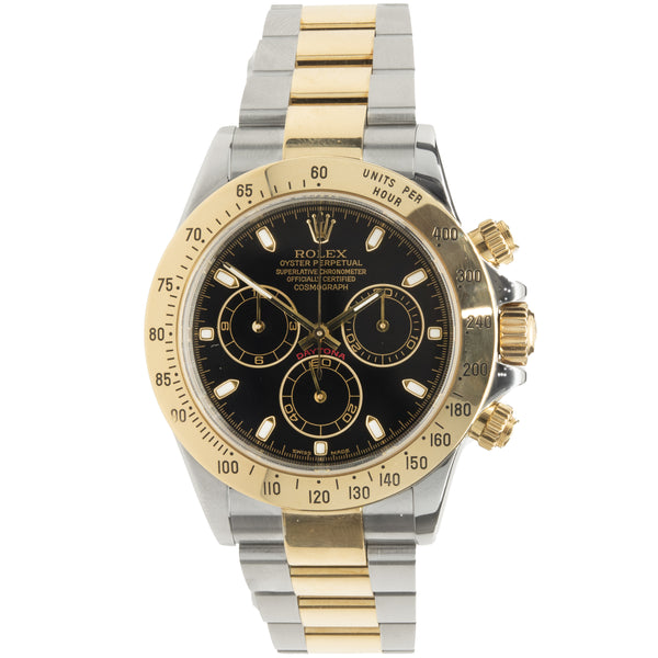 Rolex Stainless Steel & 18 Karat Yellow Gold Daytona